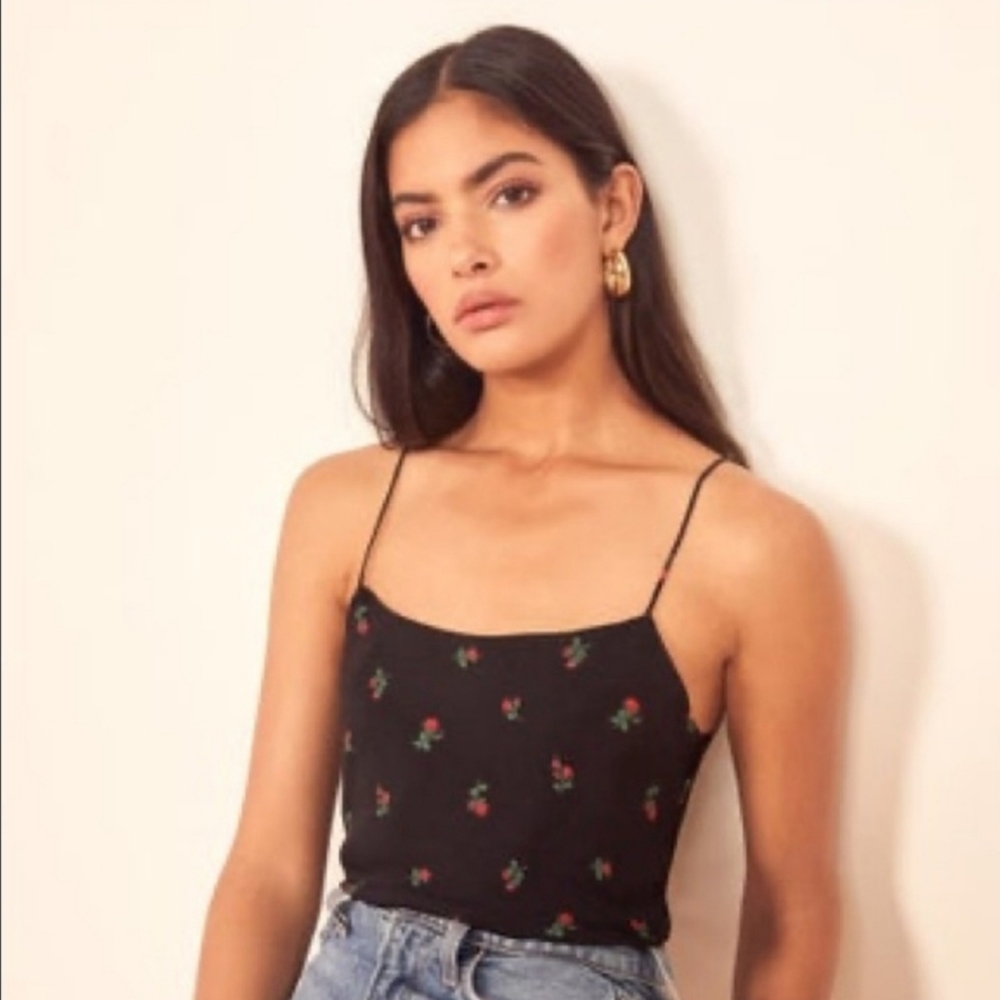 Reformation Atticus Lancaster Rose Camisole- Medium